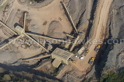 Aerial view of Stancombe Lane Quarry, Bristol
