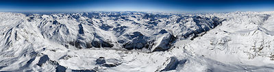 l'Epace Killy depuis la Sassiere