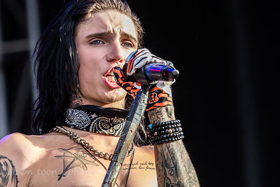 Andy Biersack, vocals,, Black Veil Brides