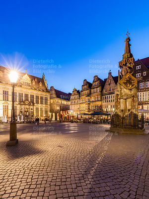 Der Schütting, Kaufmannshäuser, Der Roland, Marktplatz, Bremen