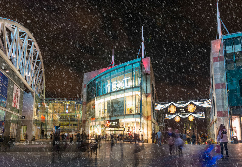 Images of Birmingham Photo Library Christmas lights at the Bullring
