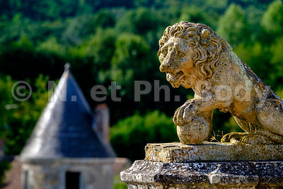 Château de Valmer, dated 16 th. century renaissance style, Chancay, Indre et Loire, France