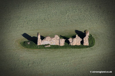 aerial photograph of King John's Palace Nottinghamshire England UK