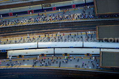 Commuters, London Bridge Rail Station.