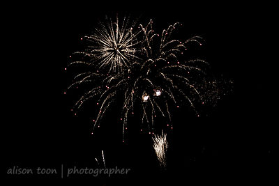 New Year's Day fireworks at Cromer Pier