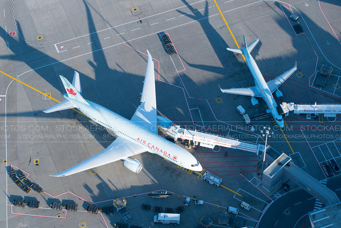 Aerial Photo Air Canada Gates