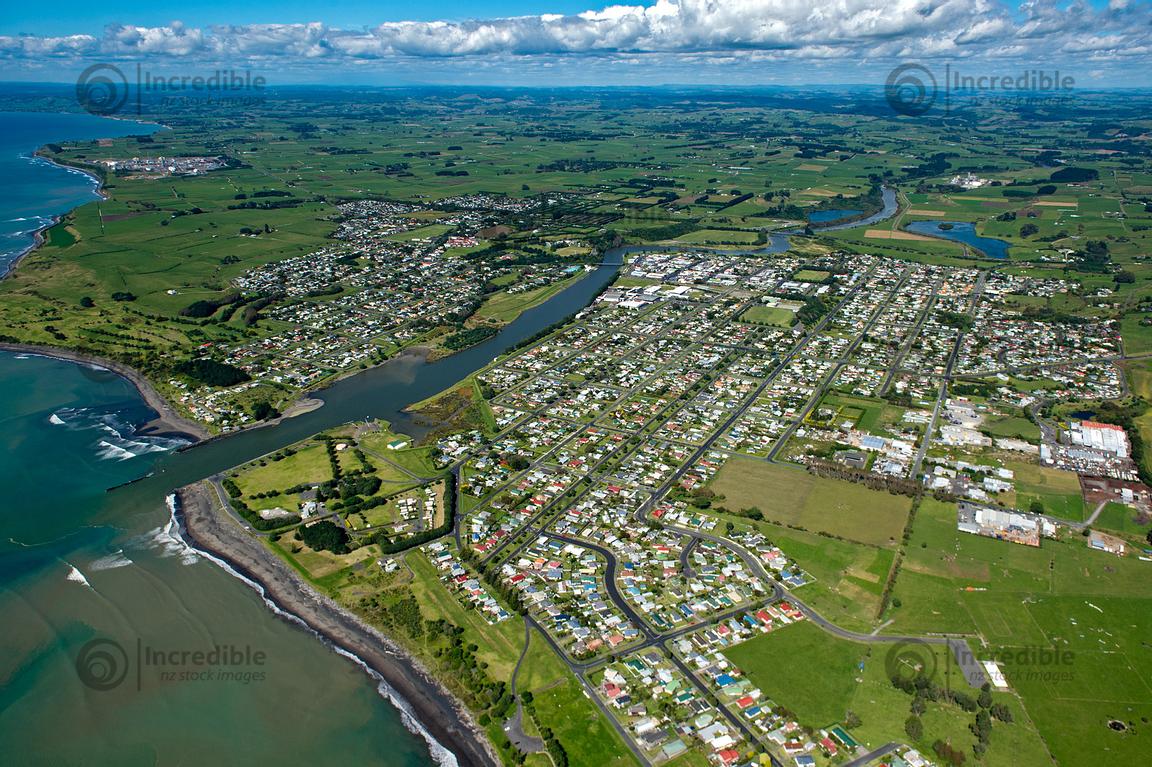 Looking East over Waitara