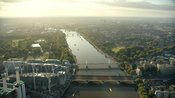 Aerial footage of London