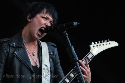 Lzzy Hale, vocals and guitar, Halestorm
