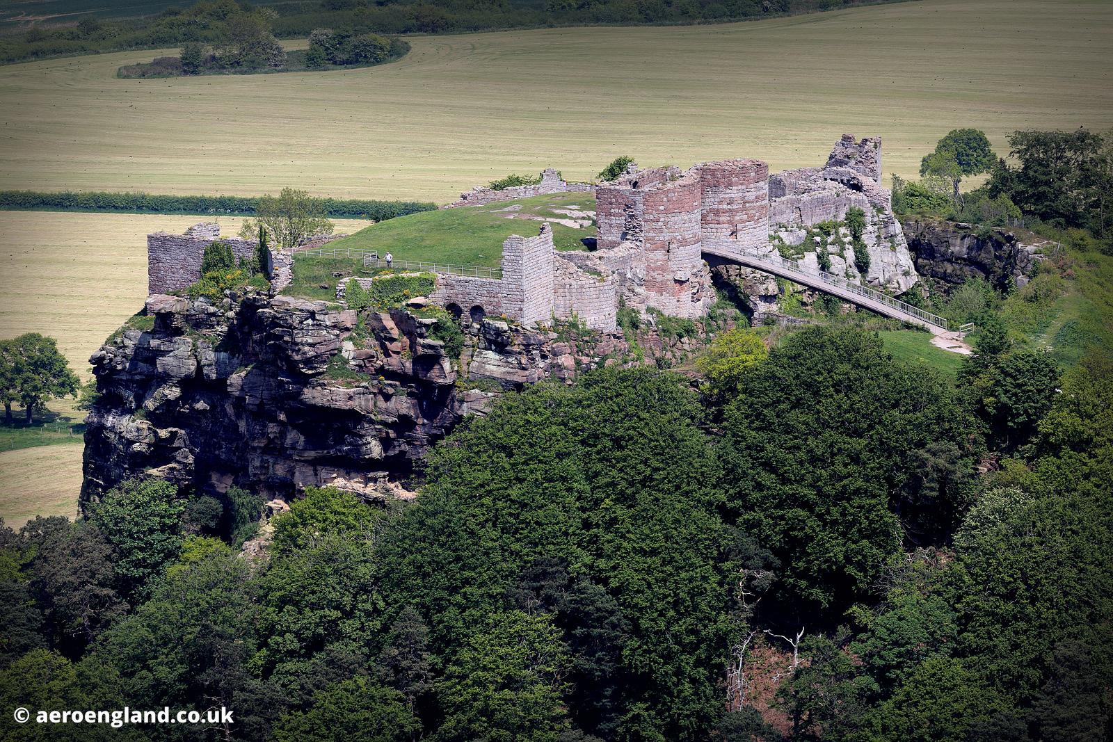 aeroengland aerial photograph of Beeston Castle Cheshire England UK