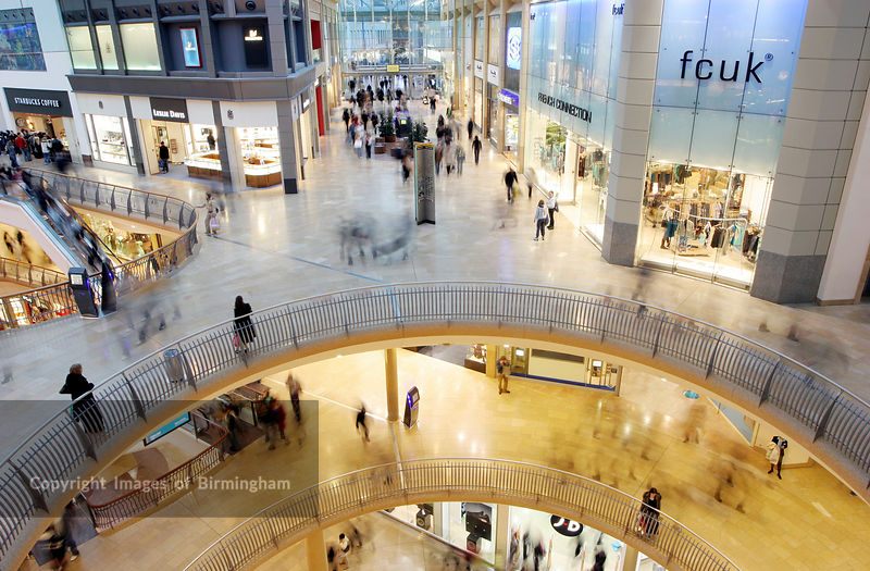 Images of Birmingham Photo Library The interior of the Bullring