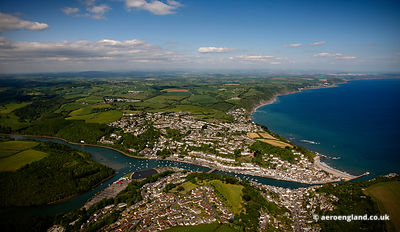 aerial photograph of Looe Cornwall England UK