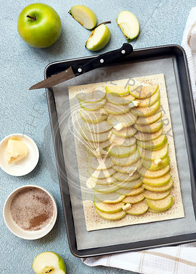 A homemade apple tart