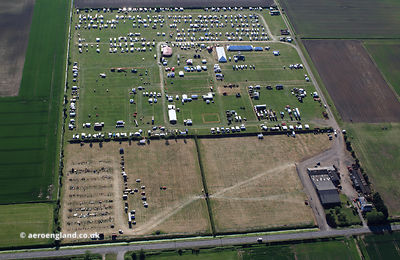 agricultural show and steam fair at Frithville Lincolnshire aerial photograph