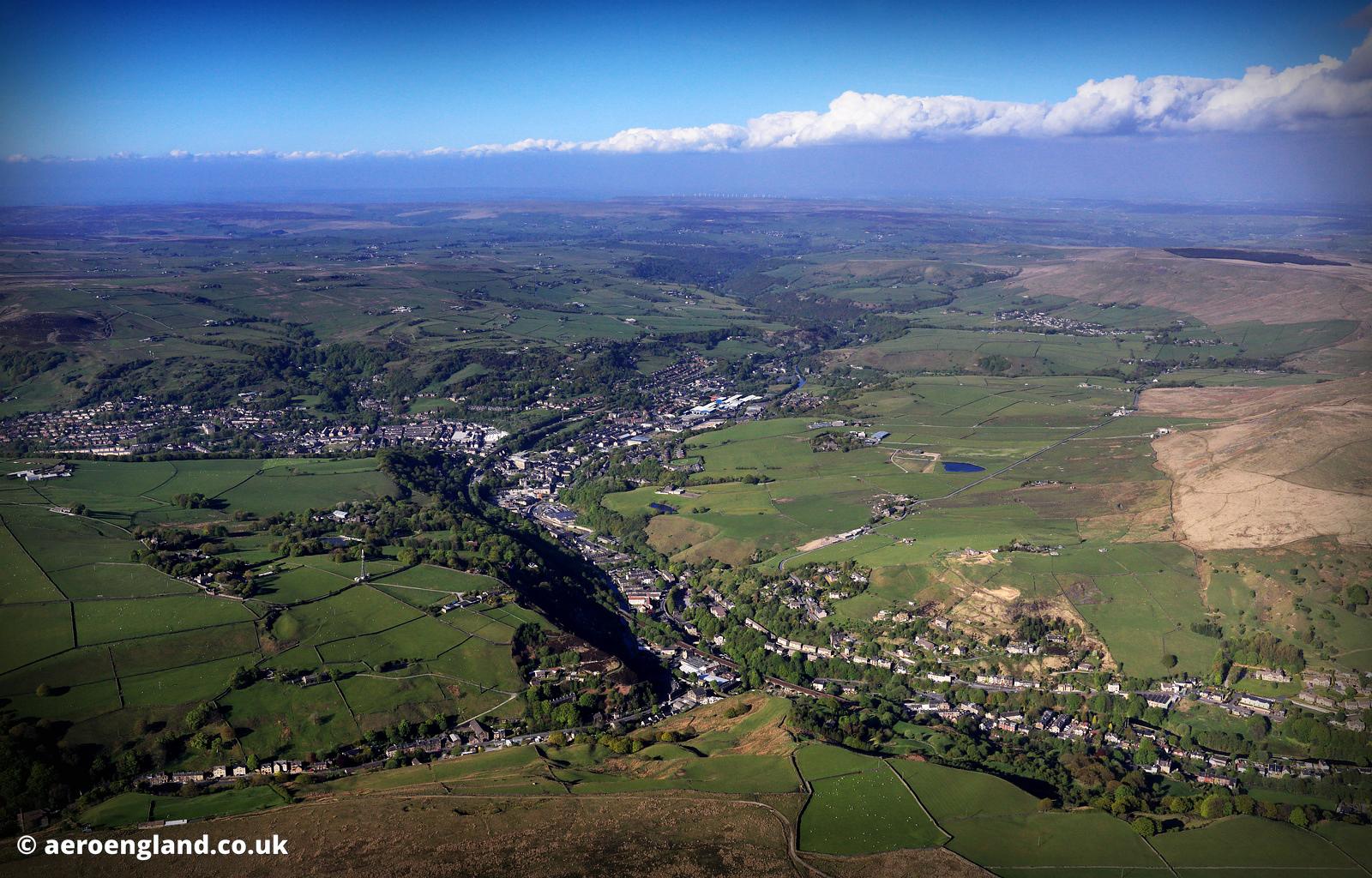 aeroengland aerial photograph of Todmorden West Yorkshire UK