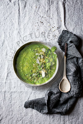 Green Pea and Cress Soup