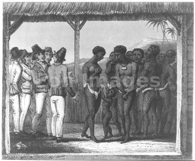 Slaves exposed for sale