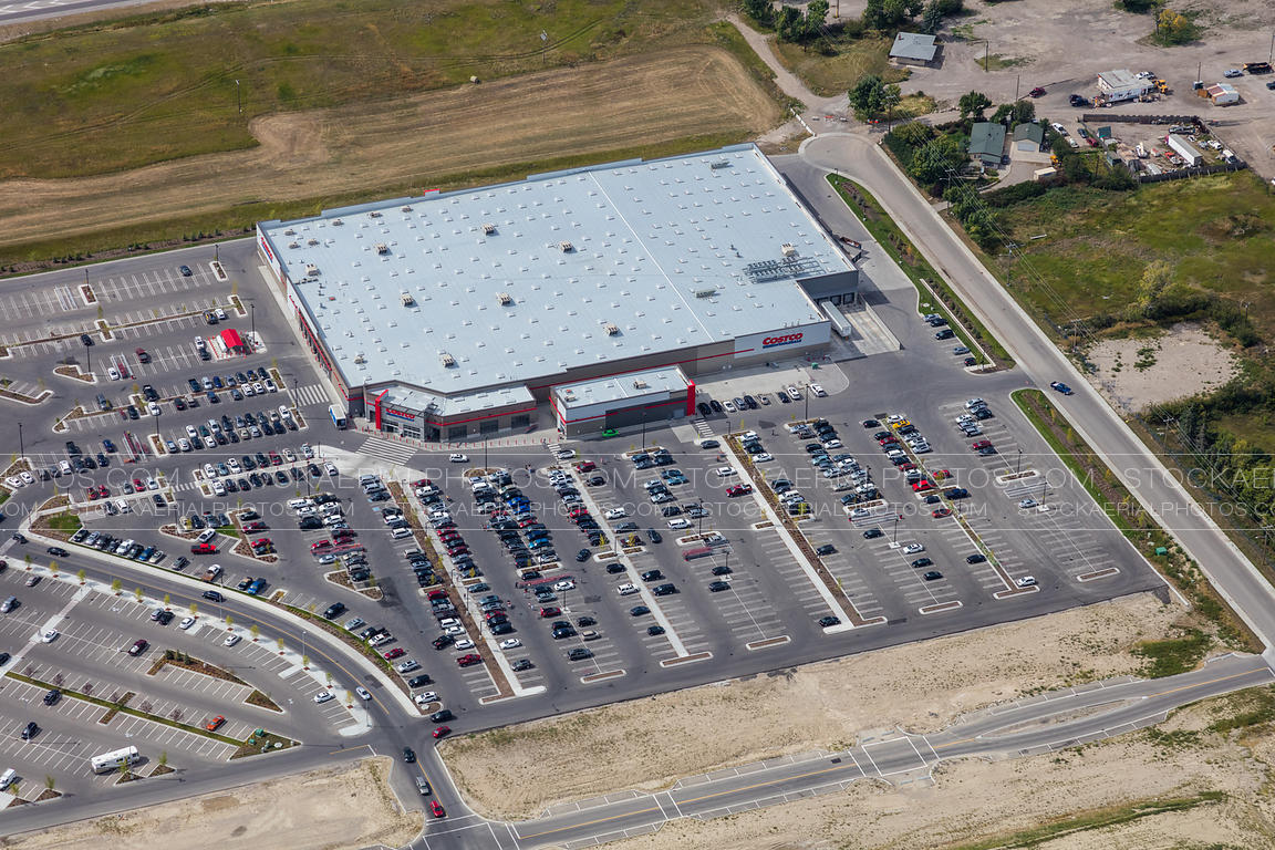 Aerial Photo Costco East Hills, Calgary