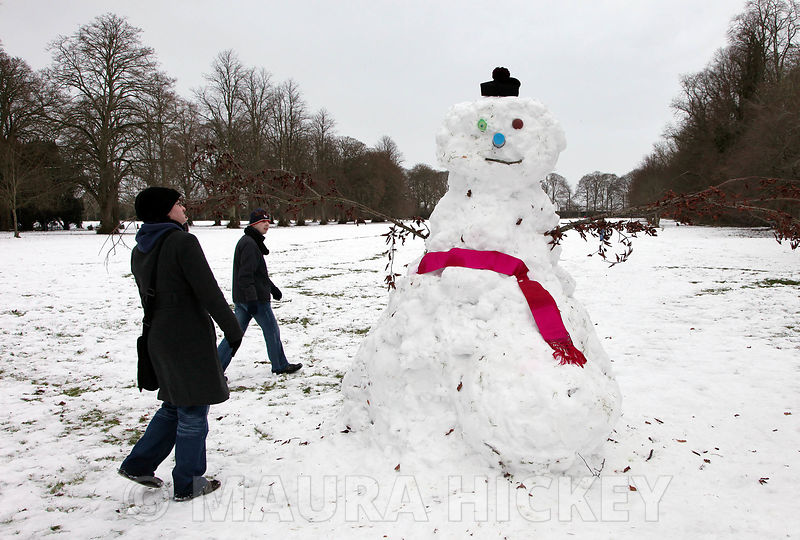 Fr. Snowman at Maynooth College..10.01.10.Pic. Maura Hickey/086 8541130..