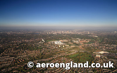 aerial photograph of Birmingham West Midlands UK