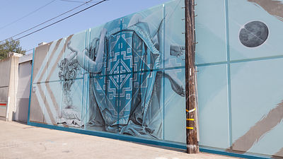 Miles Toland, Wide Open Walls mural festival, Sacramento, 2017