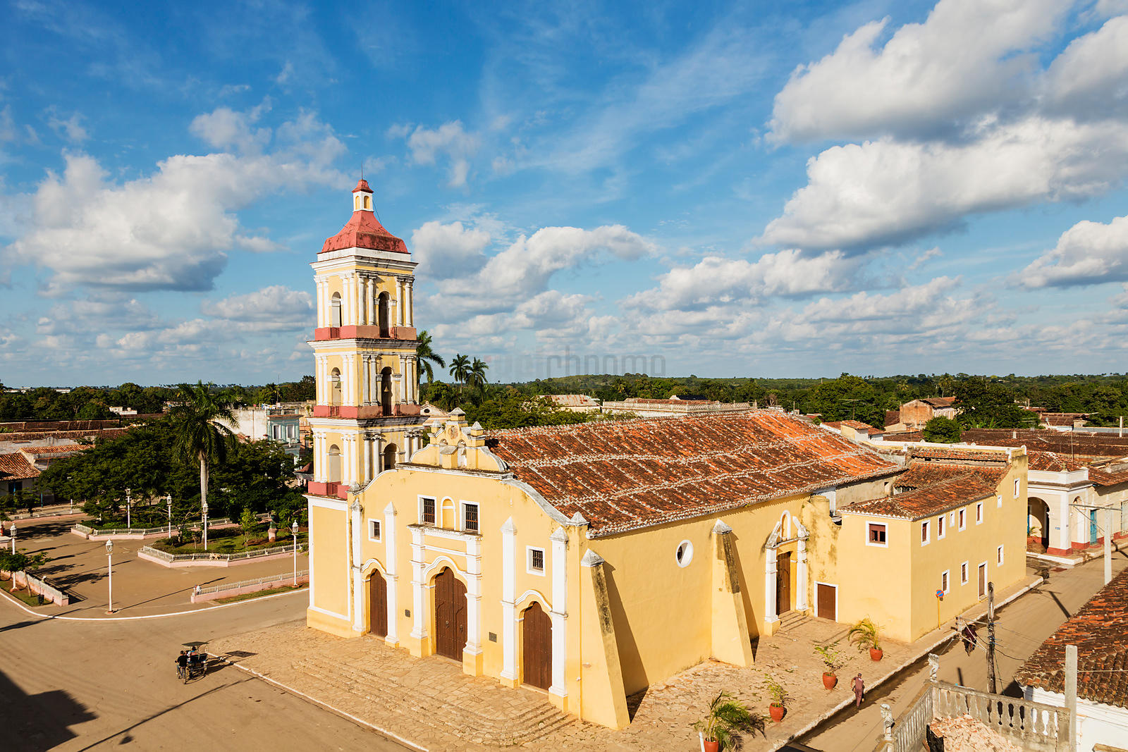 Elevated View of Iglesia Mayor San Juan Bautista in the Main Square