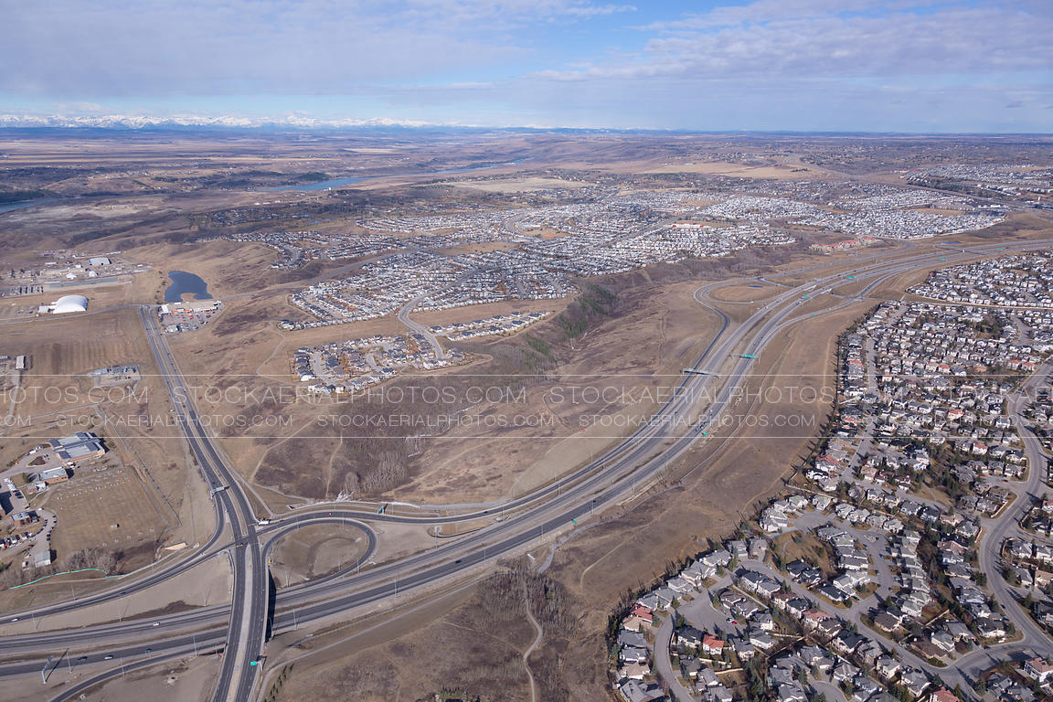 Aerial Photo Tuscany Community, Calgary
