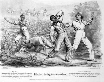 Effects of the Fugitive Slave Law cartoon