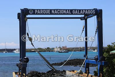Parque Nacional Galapagos (Galapagos National Park) crane system, Puerto Ayora, Santa Cruz