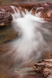Waterfall, Glacier National Park, Montana, USA