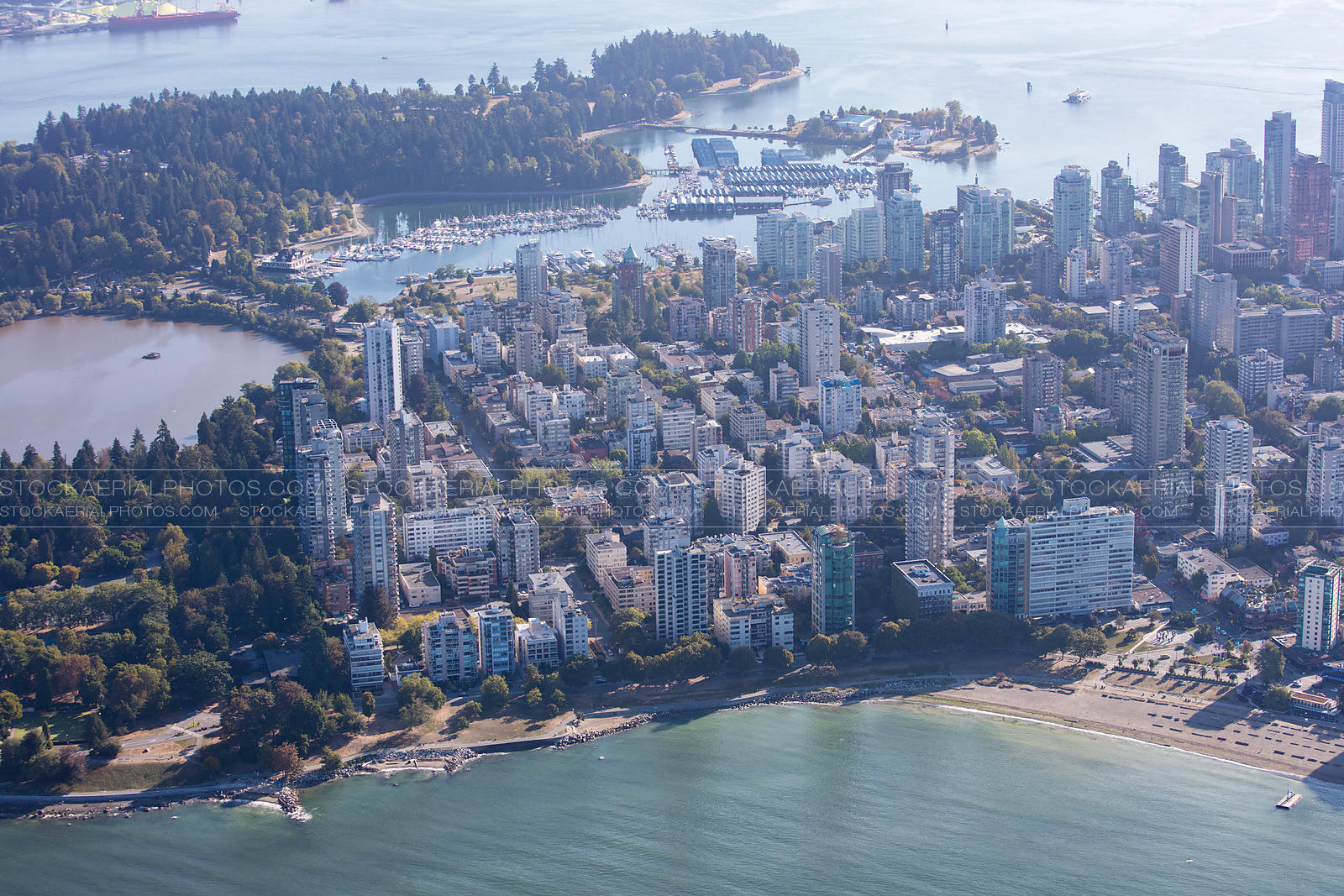 Aerial Photo Downtown West End, Vancouver