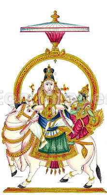 Hindu gods Shiva and Parvati