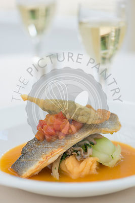 Sea Bass with Water Melon Curry
