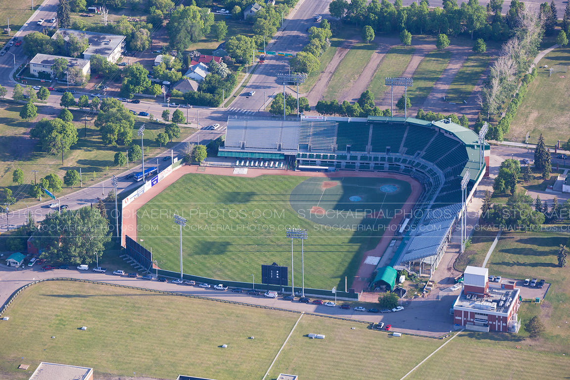 Aerial Photo Telus Field, Edmonton