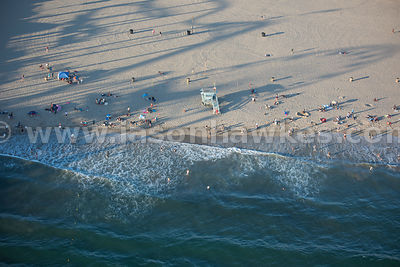 Aerial view of Los Angeles, California. USA