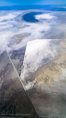 Solar evaporation ponds, Salt Lake, Utah