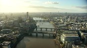 Aerial footage of London