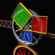 Pythagoras' Theorem Steampunk Mathematical Machine