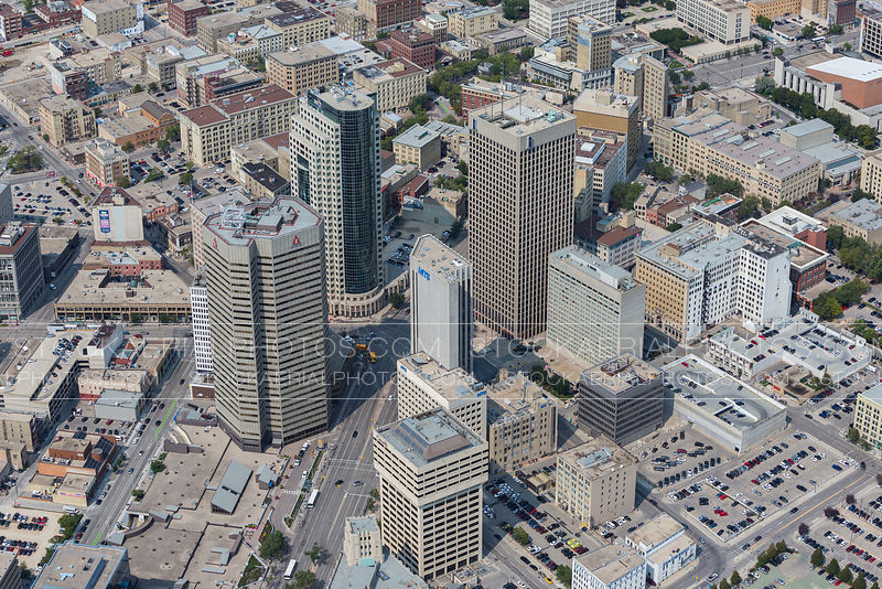 Aerial Photo Downtown Winnipeg