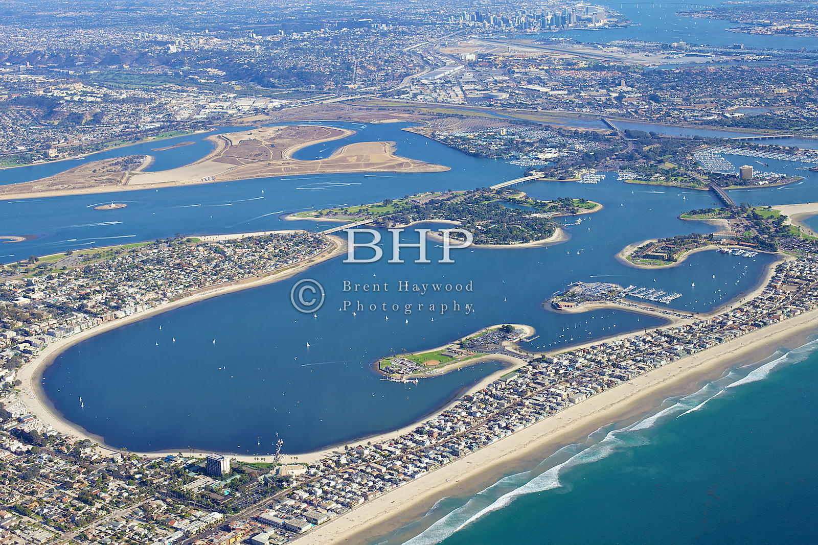 Brent Haywood Photography Mission Bay Aerial Photo