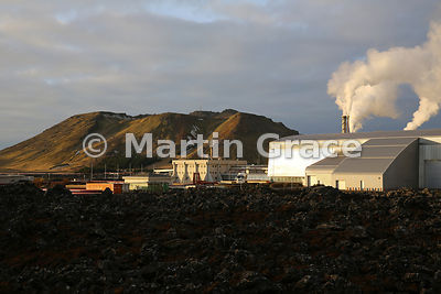 Svartsengi geothermal power plant, Grindavik, Reykjanes Peninsula, Iceland