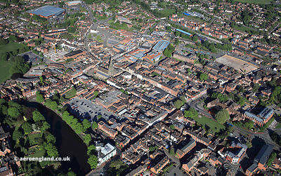 Lichfield Staffordshire aerial photograph