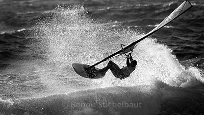 France, Finistère (29), Plomeur, Pointe de la Torche, World Cup 2014 Windsurf, Epreuve de vagues, le 21 octobre 2014
