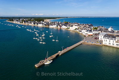 France, Finistère (29), L'Ile-Tudy (vue aérienne)