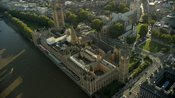 Aerial footage of London
