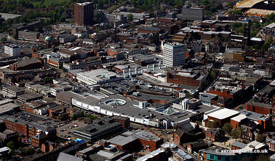aerial photograph of Wolverhampton UK