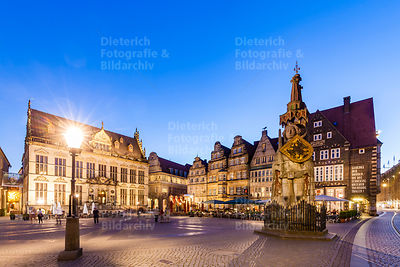 Der Schütting, Kaufmannshäuser, Der Roland, Marktplatz, Bremen