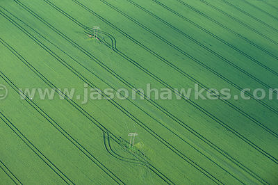 Aerial view of Fields, Ardleigh, Essex