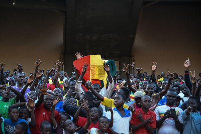 Bamako, Mali 6 octobre 2017 - 5ème journée du Groupe C. Éliminatoire Coupe du Monde 2018. Mali - Côte d'Ivoire au stade du 26 Mars à Bamako. Score final 0-0 Le Mali est éliminé.