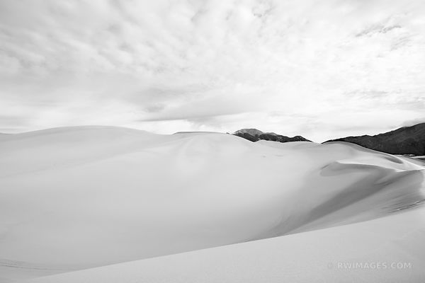 GREAT SAND DUNES NATIONAL PARK COLORADO BLACK AND WHITE